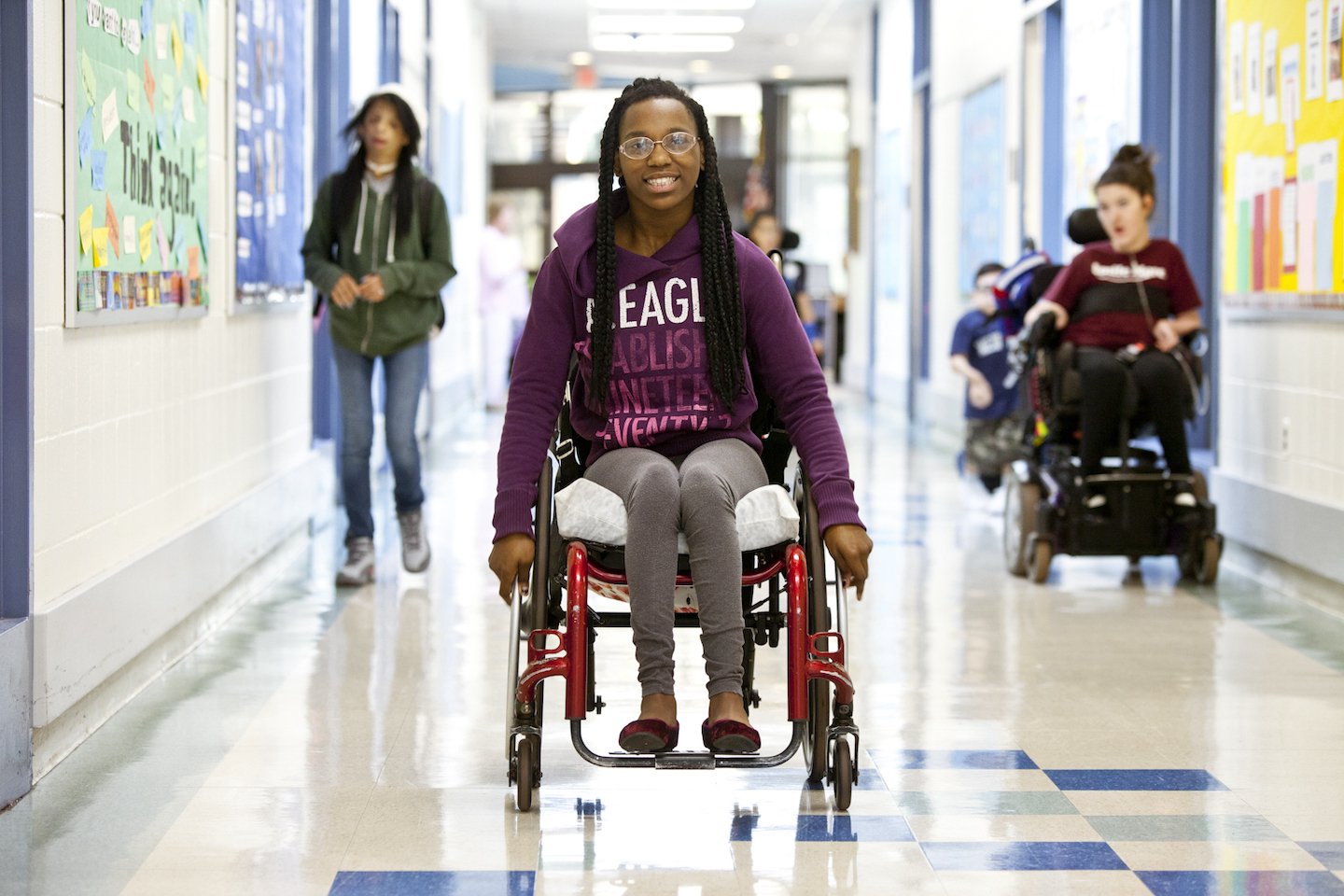 a disabled person in a wheelchair
